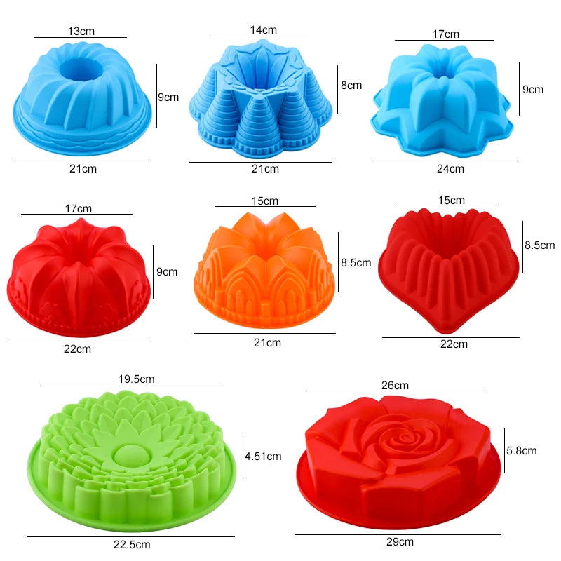 Molde de Silicone para bolo Forma 3D, Bolo De Arte