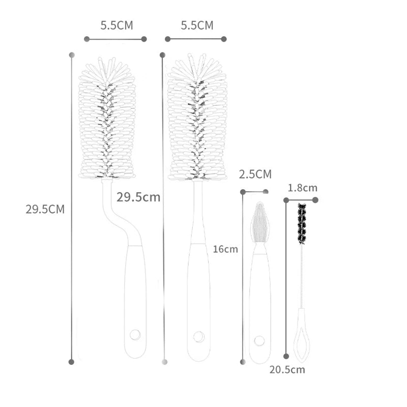 Escova De Limpeza De Garrafas